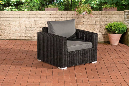 In And OutdoorMatch Loungestoel Otilia - Voor buiten - Tuinmeubelen - Wicker - Loungeset - Bank tuin of balkon - Grijs Garden Chair