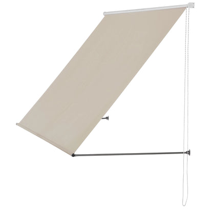 In And OutdoorMatch Luifel Bernice - Zandkleur - 300x120 cm - Uitvalarmluifel - Staal en Stof - UV Bescherming - Waterafstotend Sunshade