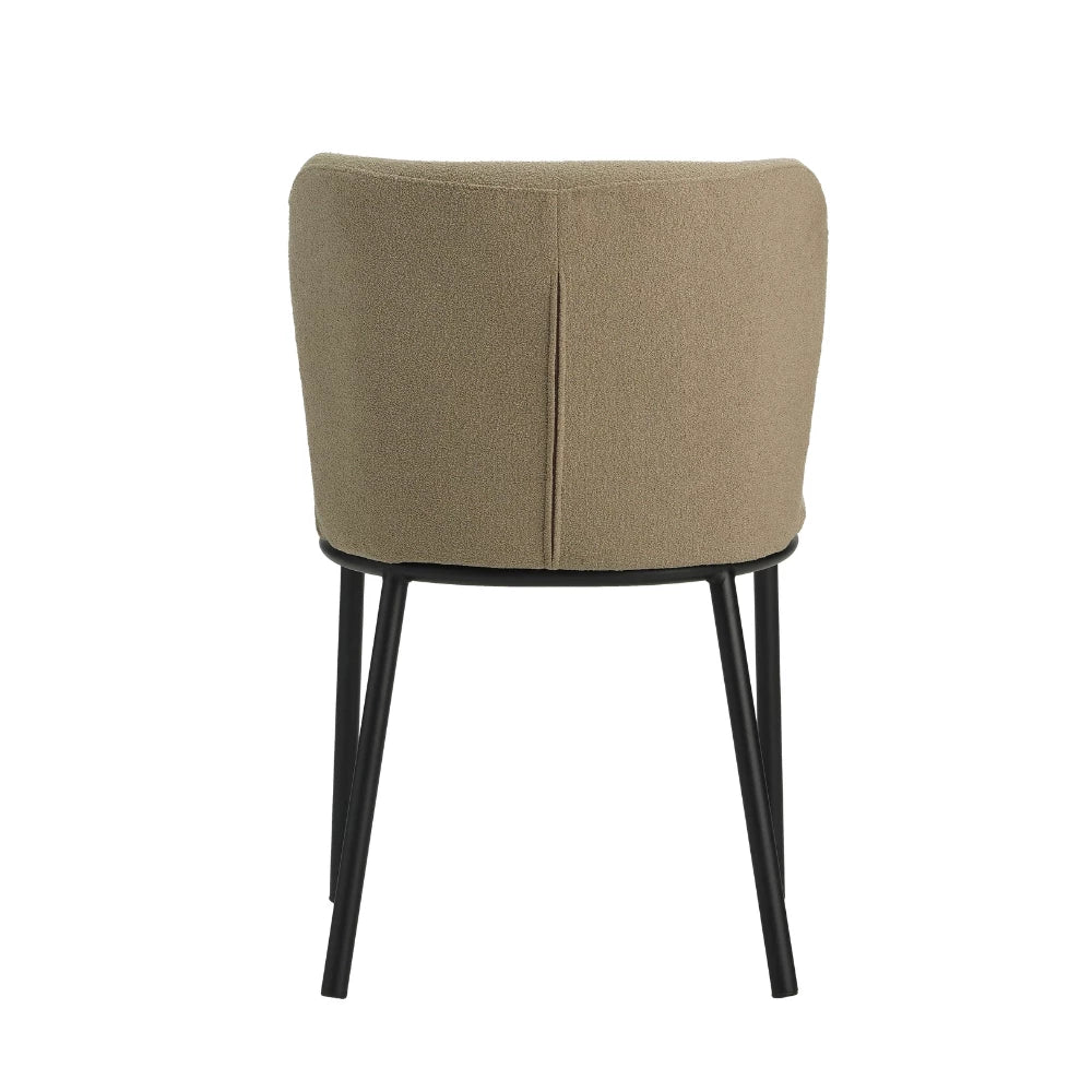 In And OutdoorMatch Luxe Eetkamerstoel Janeiro - Hoge kwaliteit - Taupe - Stoffen bekleding - Luxe eetkamerstoelen Eetkamerstoel