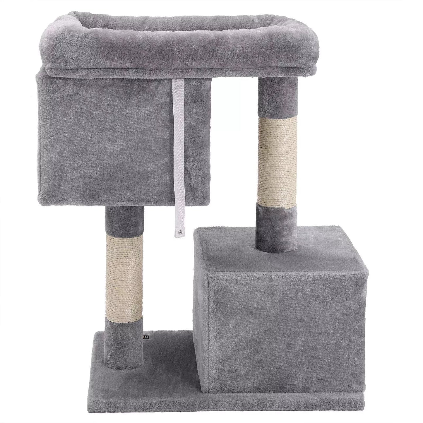 In And OutdoorMatch Luxe Krabpaal Abbey - Voor Katten - 84cm - Grijs - Kattenspeelgoed - Geschikt voor kleine kittens Krabpaal