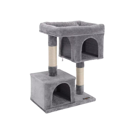 In And OutdoorMatch Luxe Krabpaal Abbey - Voor Katten - 84cm - Grijs - Kattenspeelgoed - Geschikt voor kleine kittens Krabpaal