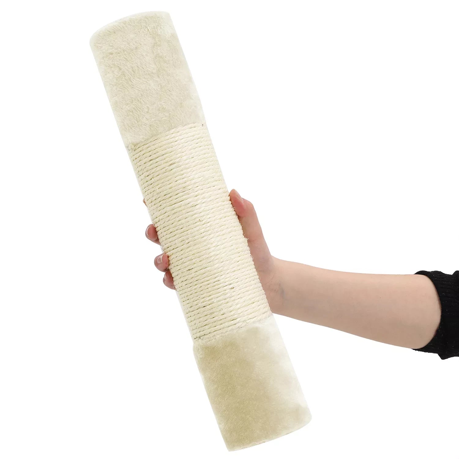 In And OutdoorMatch Luxe Krabpaal Ghulam - Voor Katten - 84cm - Beige - Kattenspeelgoed - Geschikt voor kleine kittens- moederdag cadeautje Krabpaal