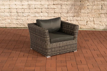 In And OutdoorMatch Luxe Tuinstoel Jovey - Weerbestendig - Loungestoel look - Tuinmeubelen - Wicker - Bruin - Tuinstoelen set van 1 Garden Chair