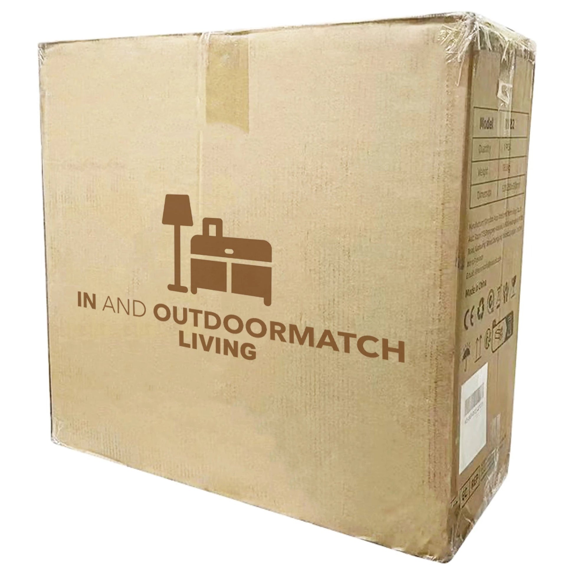 In And OutdoorMatch Luxe Wasmand Simeon - 2x46L - Zwart - Met handvatten - Rechthoek - Wasbox - Wassorteerder Wasmand