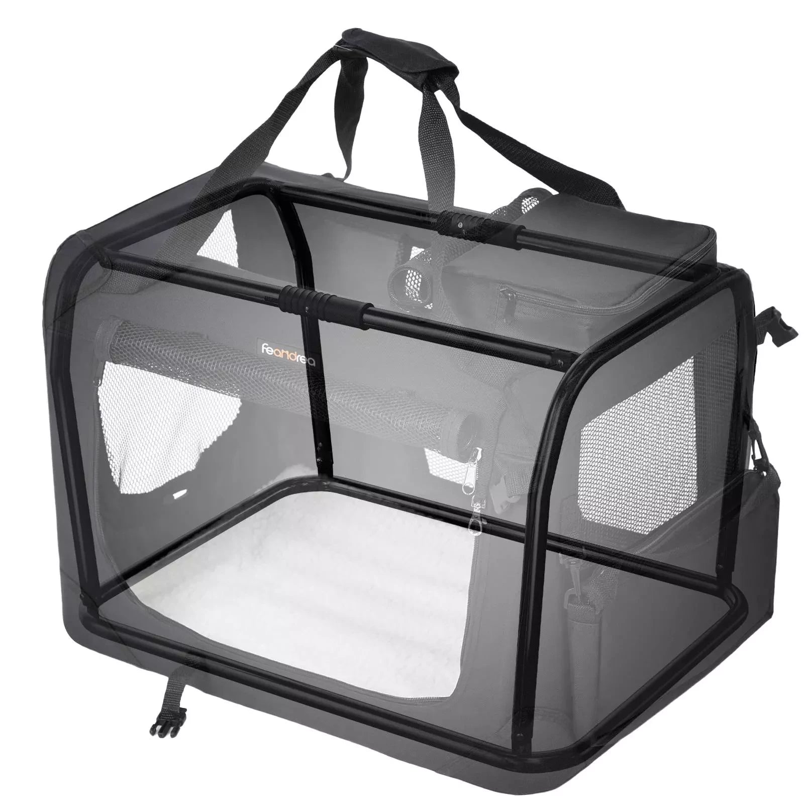 In And OutdoorMatch Luxe reismand Ilkay - Honden & katten - Reiskrat - Auto - Hondenbench - 40x60x40cm Dierenkooi