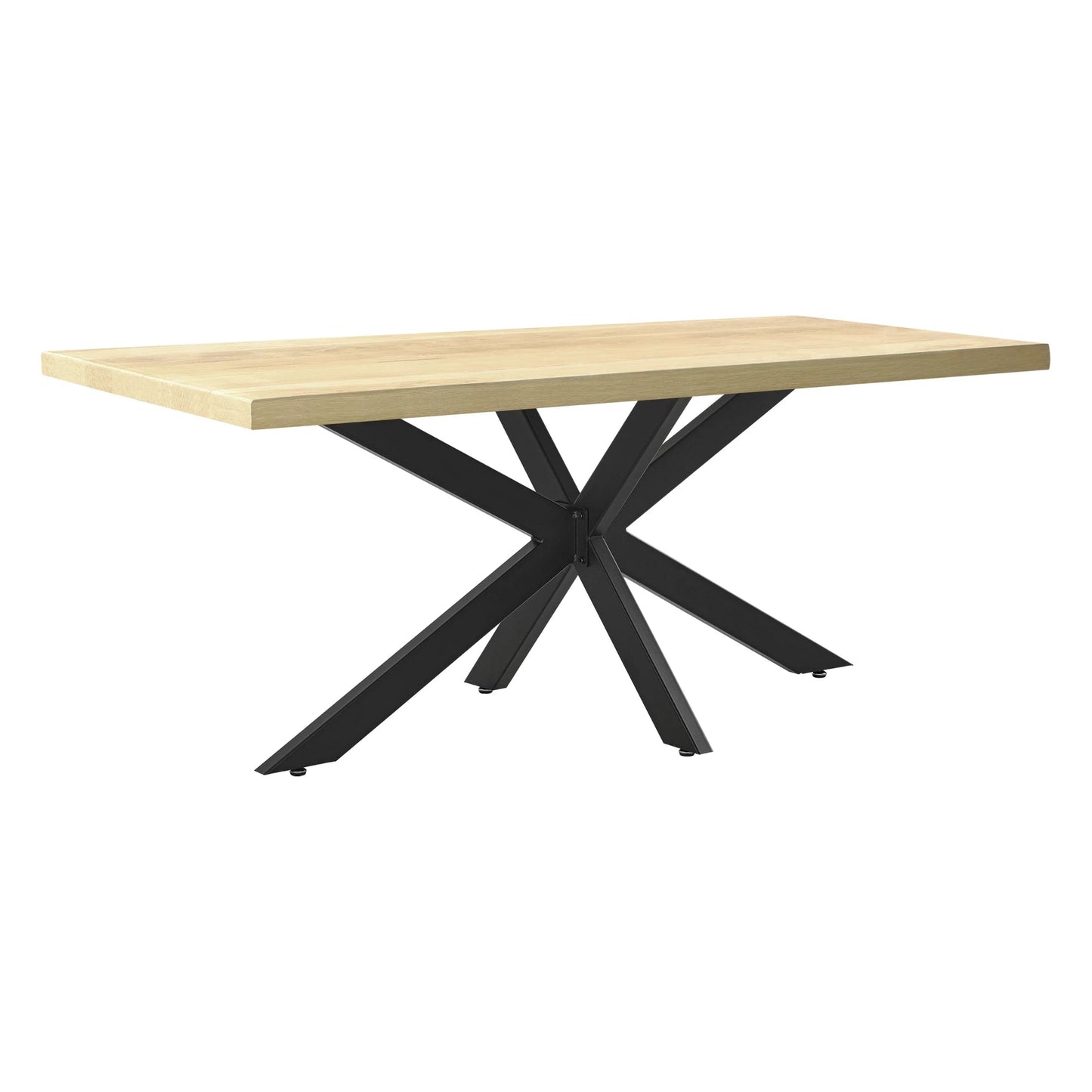 In And OutdoorMatch Matrix Poot Yono - Tafelpoot - 150x78x71 cm - Mat Zwart - Staal Gepoedercoat en IJzer table legs