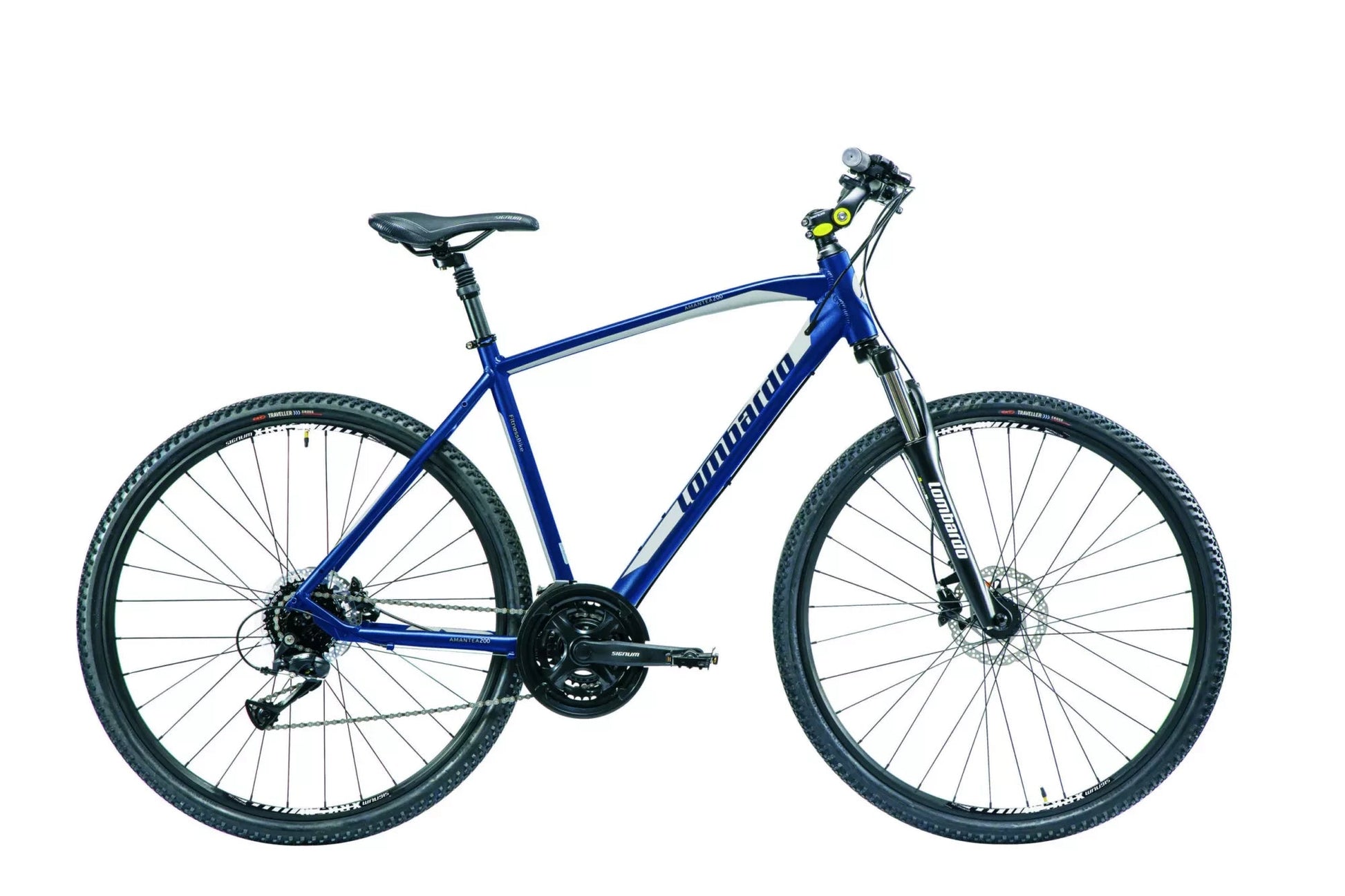 In And OutdoorMatch Mountainbike Daphne - Met 24 versnellingen - 28 inch wielmaat - Herenfiets - Racefiets - Stadsfiets - Framemaat 56cm - Blauw Hybride fiets