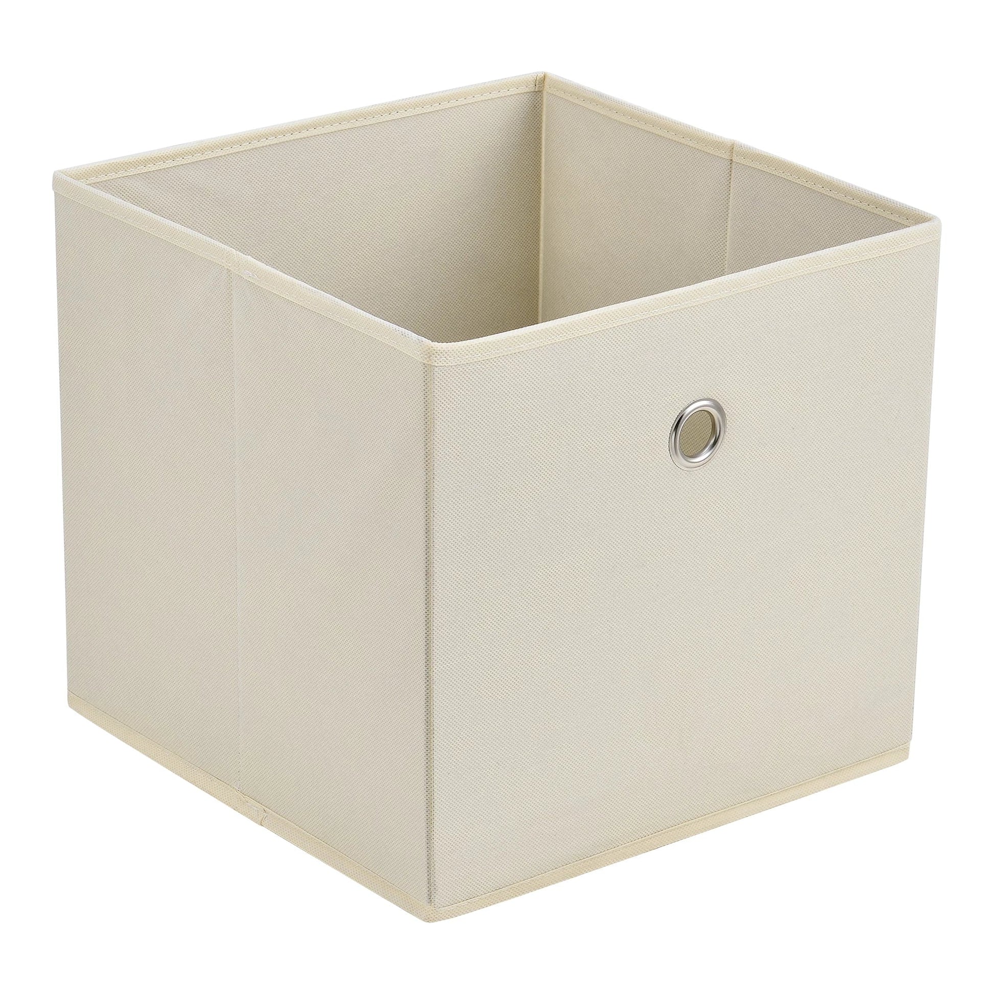 In And OutdoorMatch Opbergmanden Noble - 28x30x30 cm - Opvouwbaar - Set van 10 - Beige - Modern Design Opslagruimte