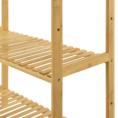 In And OutdoorMatch Opbergrek Jeffrey - Staand rek - Met 5 Bamboe Planken - Klassiek Design storage rack