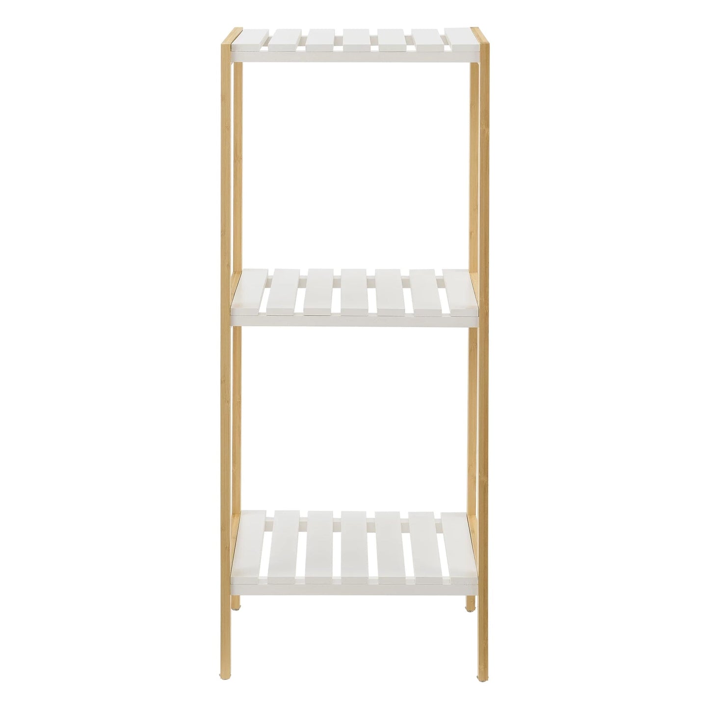 In And OutdoorMatch Opbergrek Margaret - Staand rek - Met 3 Planken - Bamboe - Minimalistisch design storage rack