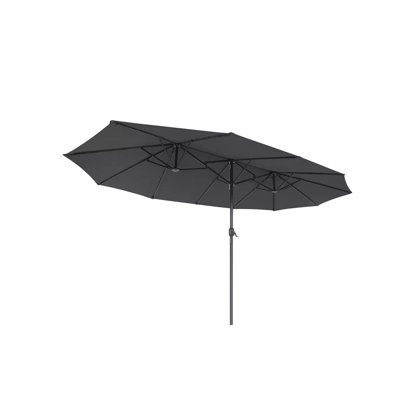 In And OutdoorMatch Parasol Natasha - Langwerpig - Dubbele parasol - Terras of tuin - 210x180cm Sunshade