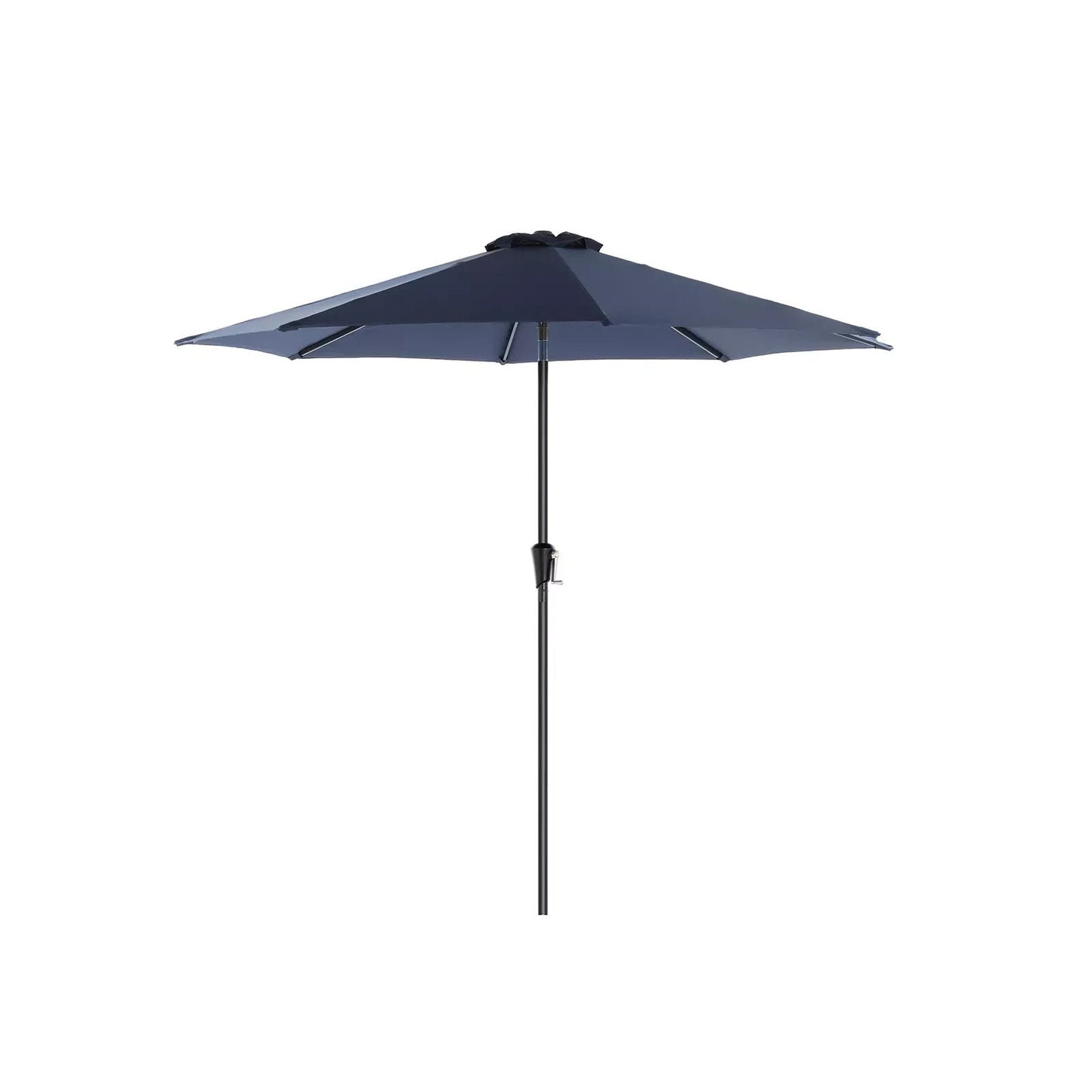 In And OutdoorMatch Parasol Roly Staand - 300cm - Kantelbaar - Camping - Rond - Blauw - UPF 50 - Terras, balkon, tuin of strand Sunshade