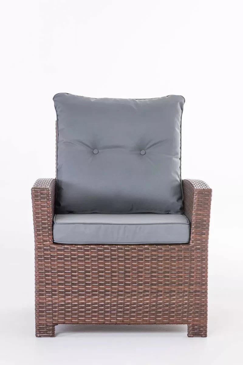 In And OutdoorMatch Premium Tuinstoelen Bailey - outdoor loungestoel - loungestoel - Lounge - ijzergrijs - 70 x 73 x 82 cm Garden Chair