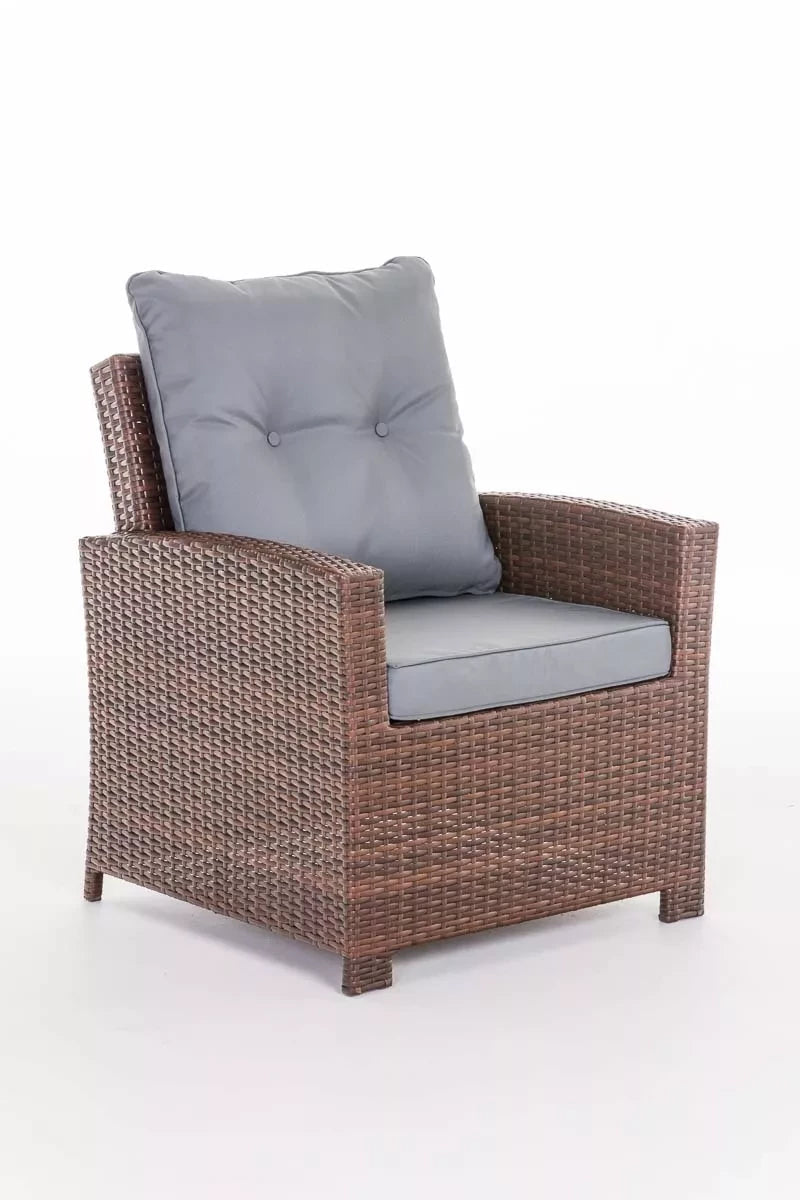 In And OutdoorMatch Premium Tuinstoelen Bailey - outdoor loungestoel - loungestoel - Lounge - ijzergrijs - 70 x 73 x 82 cm Garden Chair