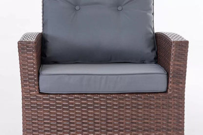 In And OutdoorMatch Premium Tuinstoelen Bailey - outdoor loungestoel - loungestoel - Lounge - ijzergrijs - 70 x 73 x 82 cm Garden Chair