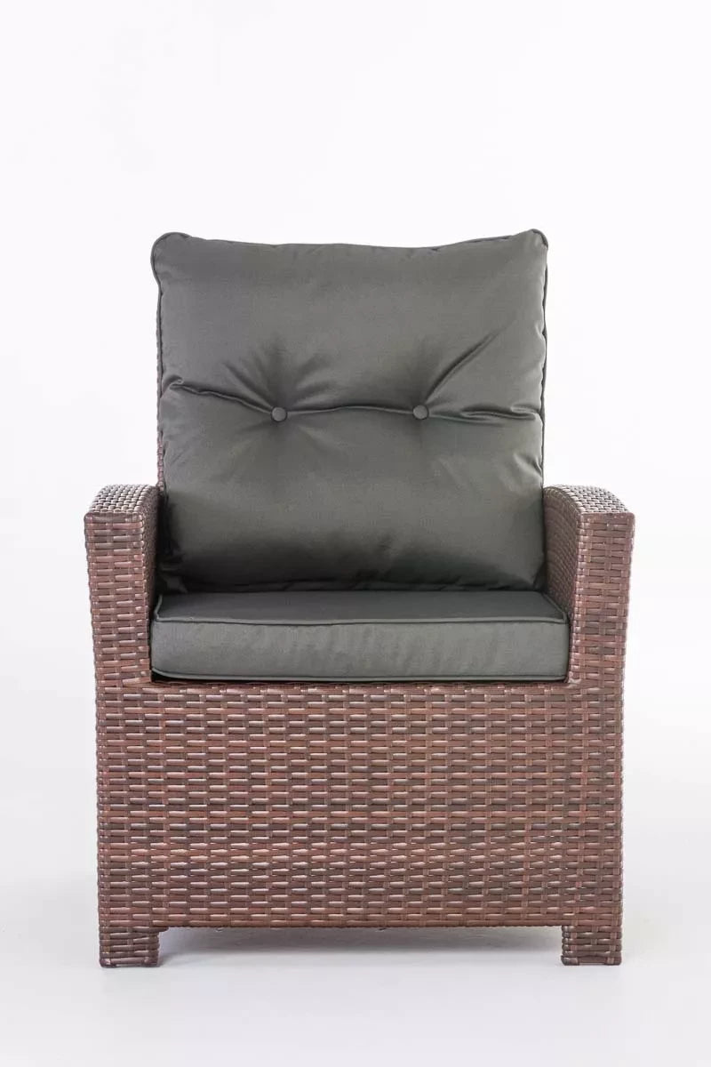 In And OutdoorMatch Premium Tuinstoelen Kenton - outdoor loungestoel - loungestoel - Lounge - antraciet - 70 x 73 x 82 cm Garden Chair