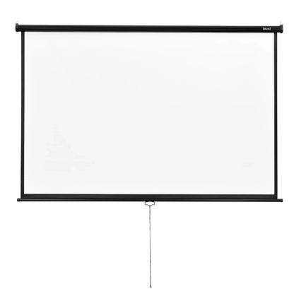 In And OutdoorMatch Projectiescherm Nero - Wandscherm - Ophangbaar - Wit en zwart - 203x203 cm Projection Kit