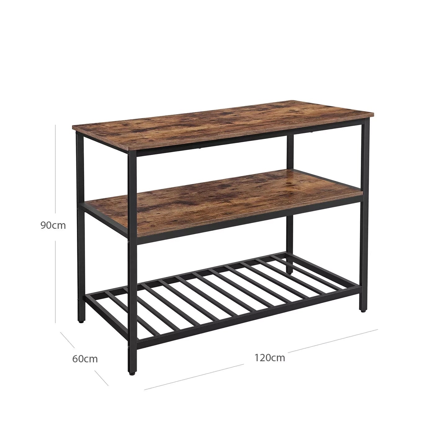 In And OutdoorMatch Salontafel Stacy - Vierkant - Salontafel - Schoenenbank - schoenenrek - 6-8 paar - Bijzettafel kitchen rack