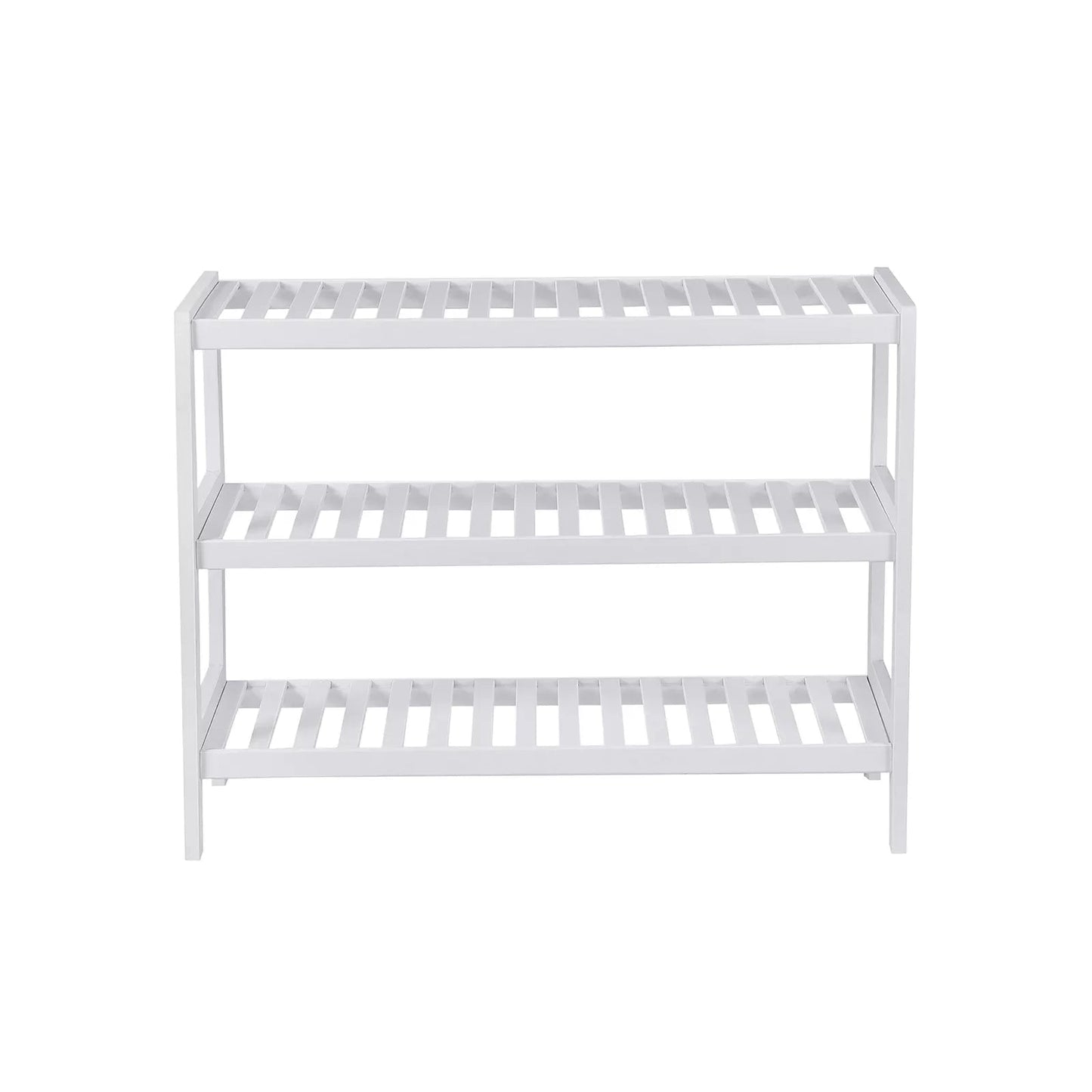 In And OutdoorMatch Schoenenbank Mack - Hout wit - Opbergruimte - Halbank - 70x55x26cm shoe rack