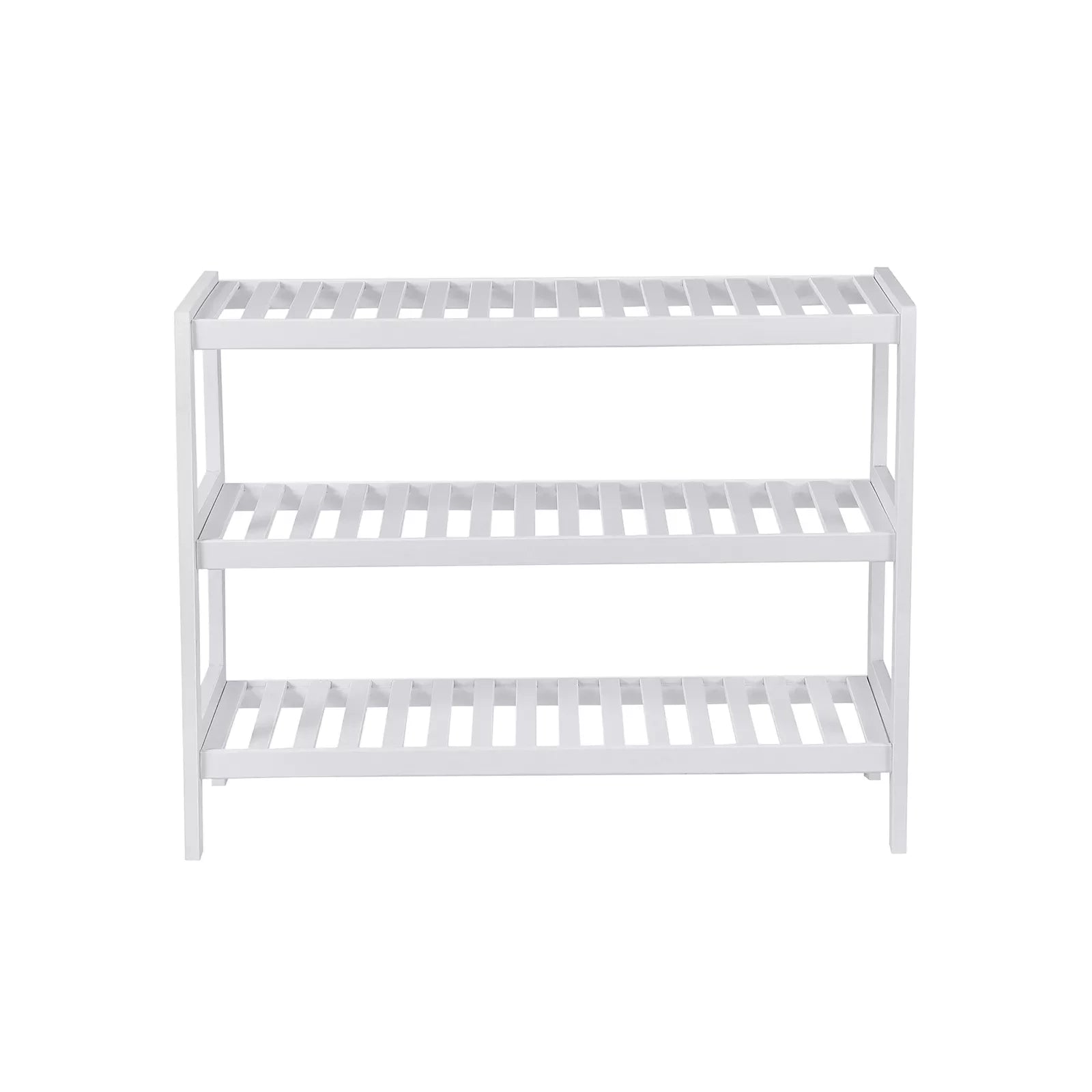 In And OutdoorMatch Schoenenbank Mack - Hout wit - Opbergruimte - Halbank - 70x55x26cm shoe rack