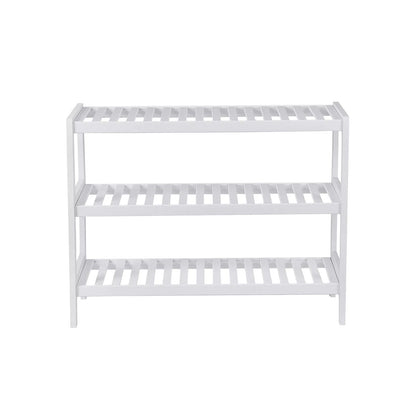 In And OutdoorMatch Schoenenbank Mack - Hout wit - Opbergruimte - Halbank - 70x55x26cm shoe rack