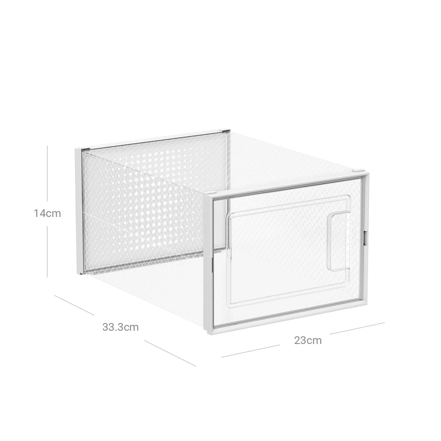 In And OutdoorMatch Schoenenrek Jayda - Wit - 18 paar schoenen - Schoenenkast - Afmeting per doos: 35 x 25 x 13,5 cm shoebox