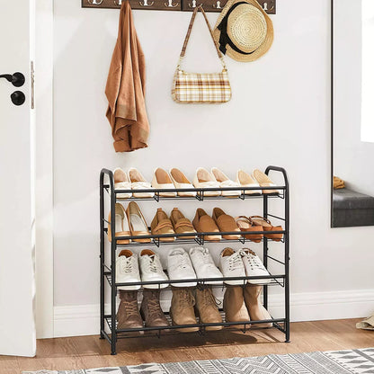 In And OutdoorMatch Schoenenrek Rosetta - Metaal - 16 paar schoenen - Schoenenkast - Hoogte 65cm shoe rack