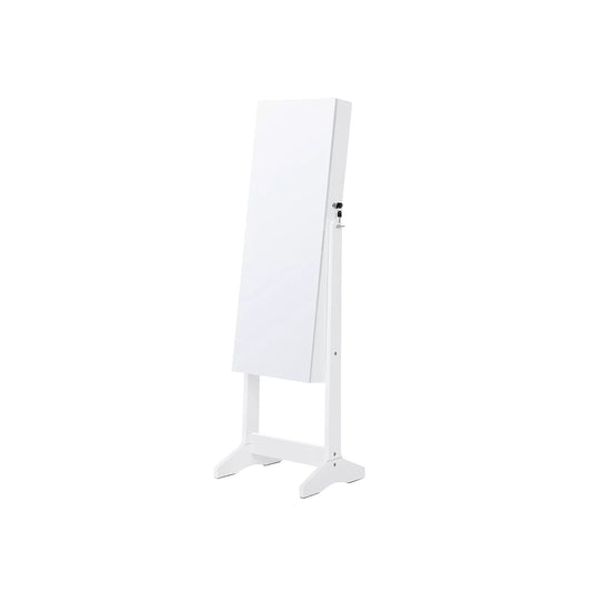 In And OutdoorMatch Spiegelkast Levino - Met slot - Sieradenkast Staand - Sieradenkast spiegel - Sieradendoos - 152x41x36cm Mirror cabinet