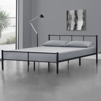 In And OutdoorMatch Stalen bed Maye - Bedframe - Met bedbodem - 180x200 cm - Wit - Modern design Bedframe