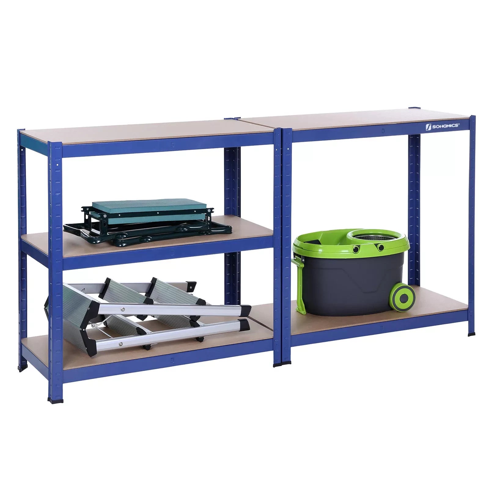 In And OutdoorMatch Stellingkast Tukkie - Set van 1 - Opbergrek - Metaal - 175 kg draagvermogen - Verstelbaar - 40x80x160cm storage rack