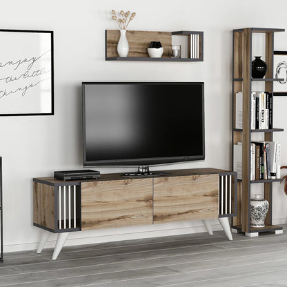 In And OutdoorMatch TV-meubel Nixon - 120x31x42 cm - Houtkleur - MDF TV cabinet