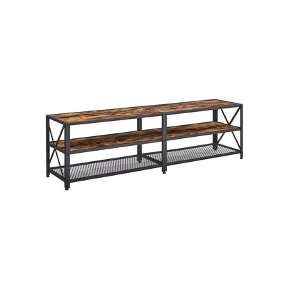 In And OutdoorMatch TV-meubel Otho - Industrieel - Meubelkast - Hout - Bruin - 178x39x52 cm TV-meubel