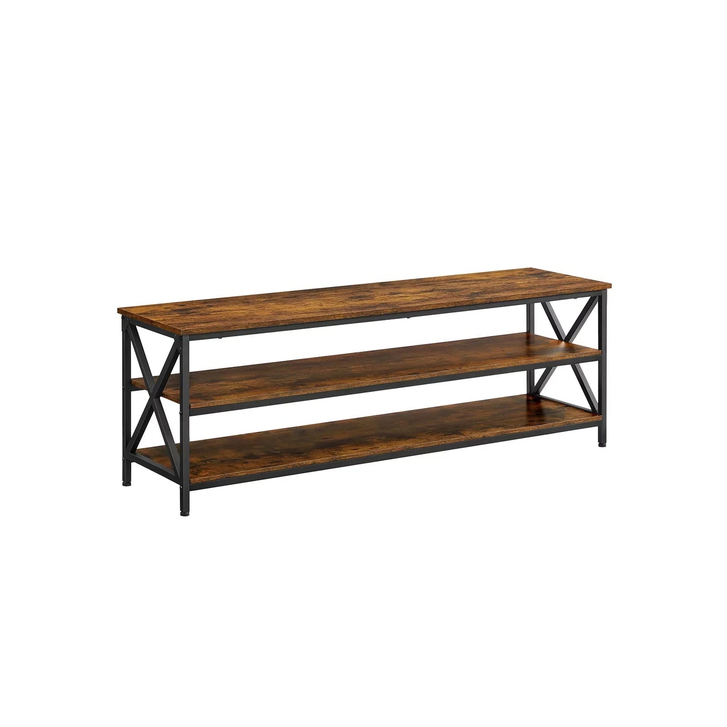 In And OutdoorMatch TV-meubel industrieel Igor - Meubelkast - Hout - Bruin/zwart - 147x40x50cm sideboard