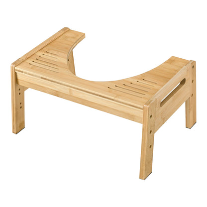 In And OutdoorMatch Toiletkruk Daisha - Bamboe - 21x42x30 cm - Houtkleur - Eco-vriendelijk materiaal - Stijlvolle uitstraling stool