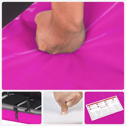 In And OutdoorMatch Trampoline Edge Cover Emely - Spring Cover - Randbescherming - Veiligheidsmat - UV-bestendig - Scheurbestendig - Trampoline-accessoires - Standaardmaat - Roze Trampoline rand