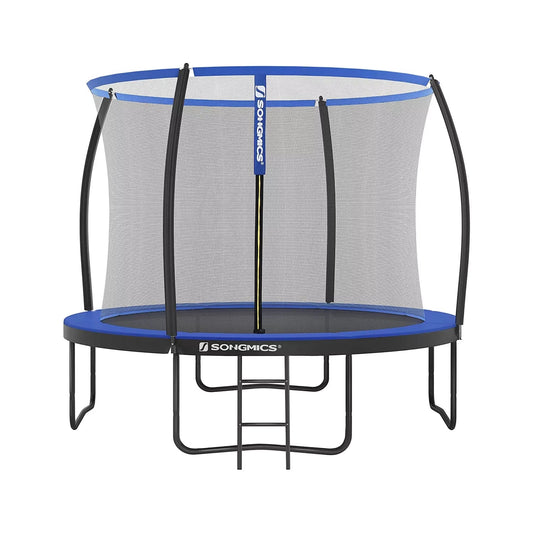 In And OutdoorMatch Trampoline Linnea - Met veiligheidsnet & ladder - 366 cm blauw - Rond - Tot 150 kg belasting selecteren Trampoline