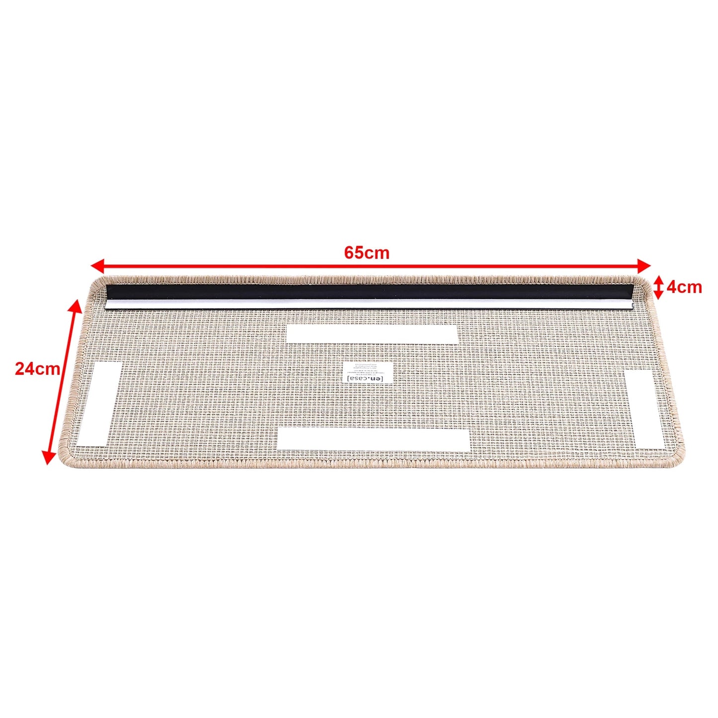 In And OutdoorMatch Trapmat Nero - Set van 15 - Recht - Zelfklevend - Beige - 65x24cm Trap mat