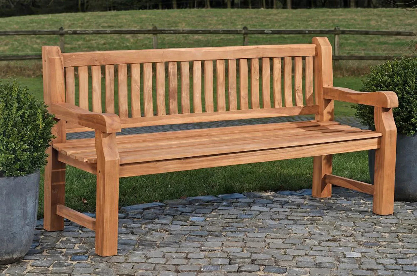 In And OutdoorMatch Tuinbank Jerry - tuin - hout - weerbestendig - 240 cm Garden Bench