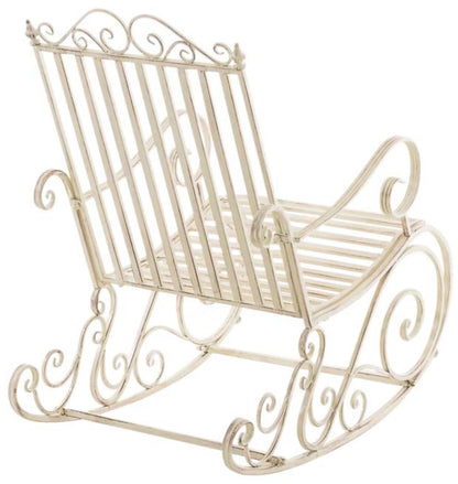 In And OutdoorMatch Tuinstoel Avelina - Antiek Goudkleurig - Set van 2 - IJzer - Schommelstoel - Buitenstoel - Stoel - Hoge Kwaliteit - Luxe Stijlvolle Tuinstoel - Tijdloos Design Garden Chair