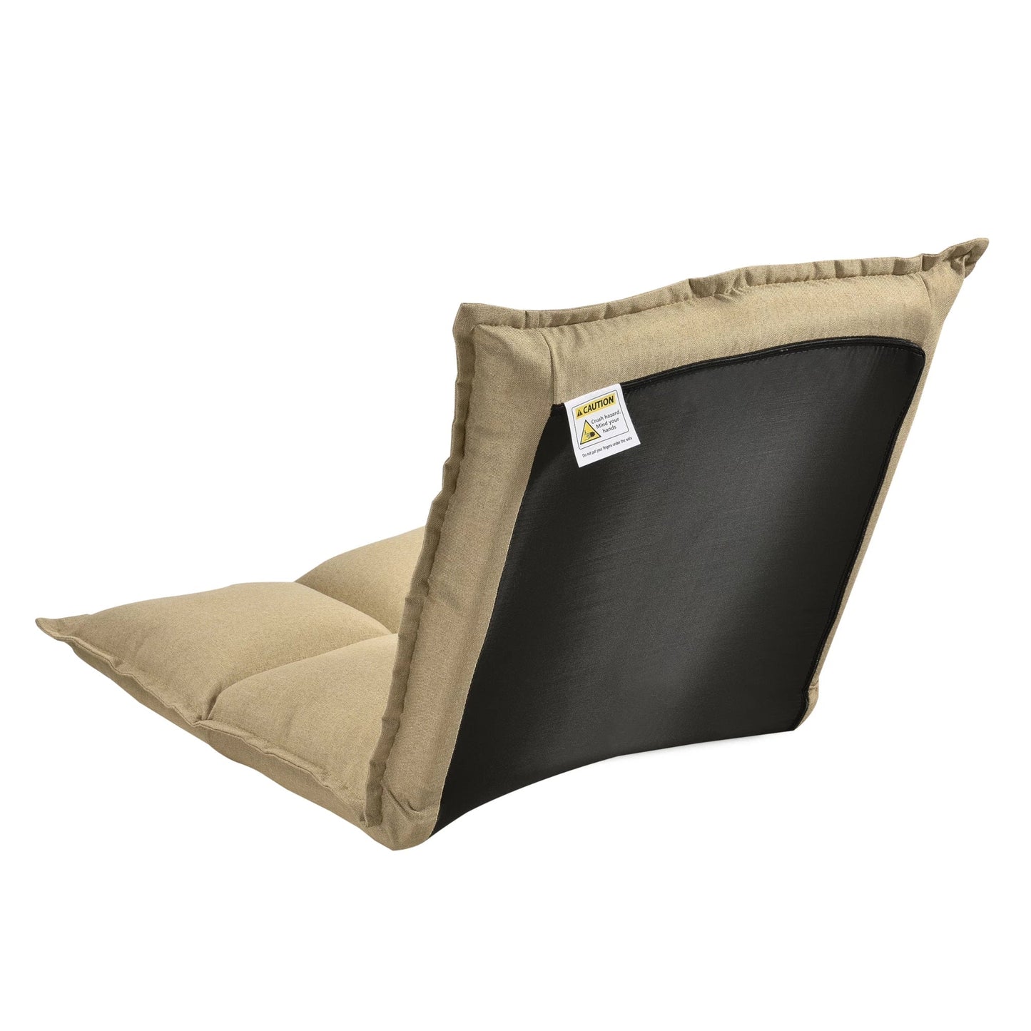 In And OutdoorMatch Vloerstoel Rosamond - Loungekussen - Verstelbaar - 110x55x11 cm - Zandkleurig lounge chair