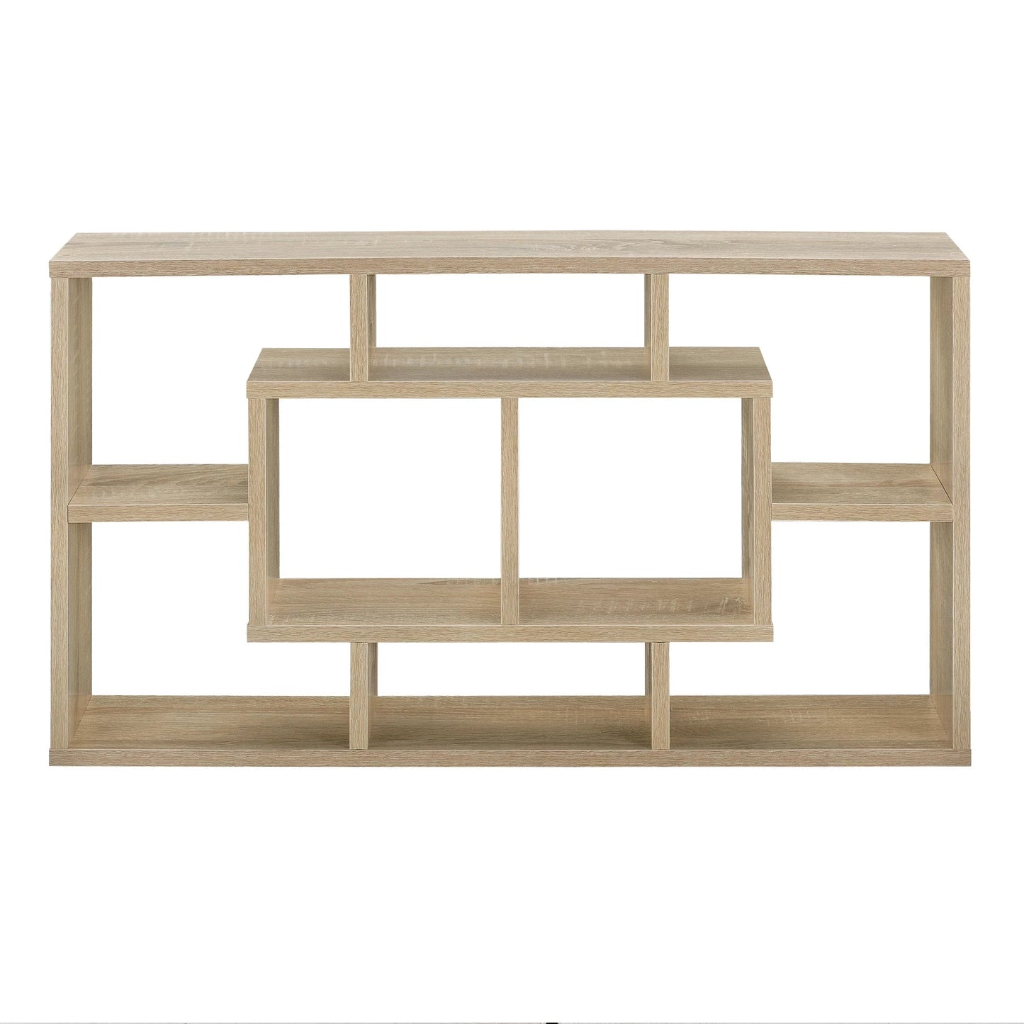 In And OutdoorMatch Wandrek Josiah - 8 Vakken - Wandkast - 85x16x47,5 cm - Eikenkleurig - Spaanplaat - Modern Design Wandplank