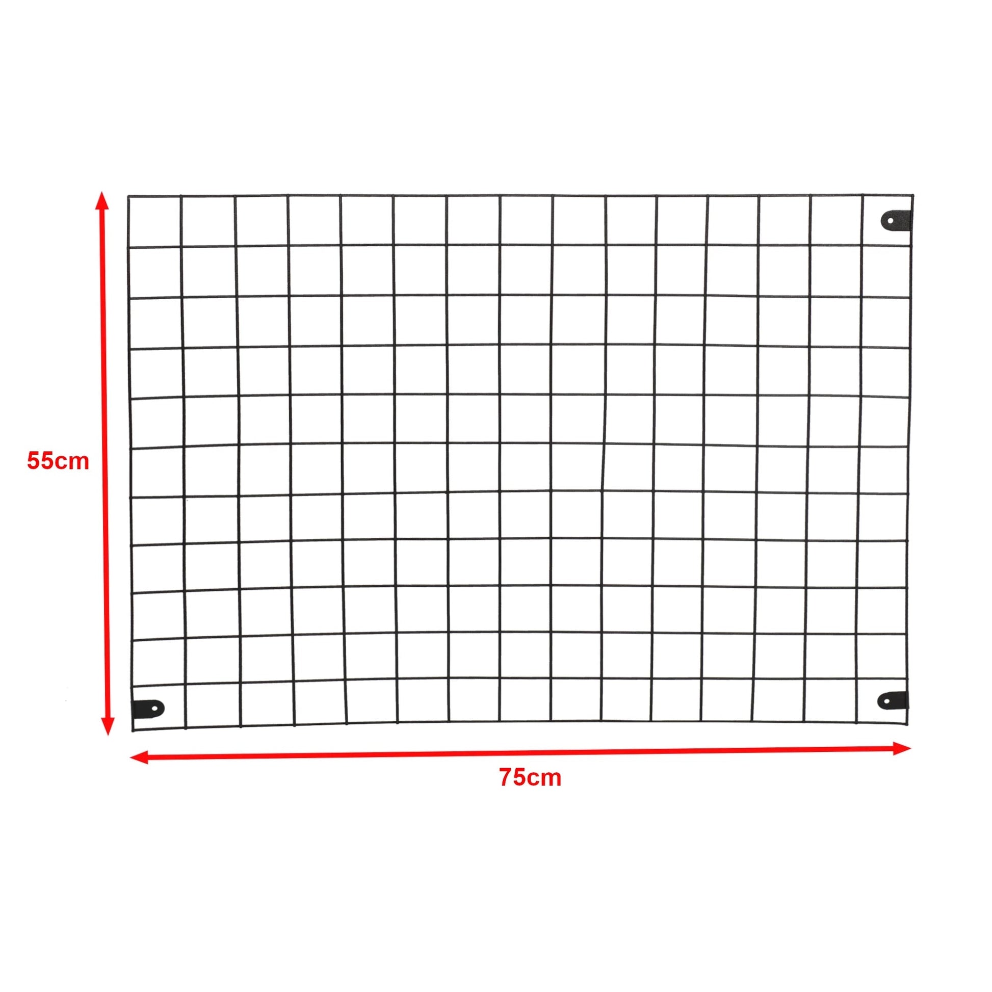 In And OutdoorMatch Wandrek Shirs - Industrieel - Metaal - 75x55cm - Zwart - Multifunctioneel - Decoratief Wandplank