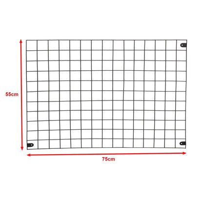 In And OutdoorMatch Wandrek Shirs - Industrieel - Metaal - 75x55cm - Zwart - Multifunctioneel - Decoratief Wandplank