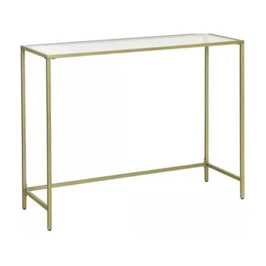 In And OutdoorMatch Wandtafel Velma - Console tafel - Sidetable - Haltafel - Goud - 100x35x80cm Consoletafel