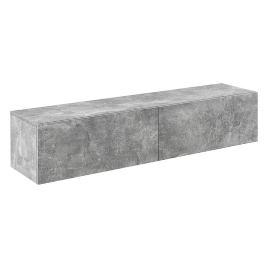 In And OutdoorMatch Zwevende Kast Luisa - 140x33x30 cm - Betonlook - Spaanplaat - Decoratief Design Kast