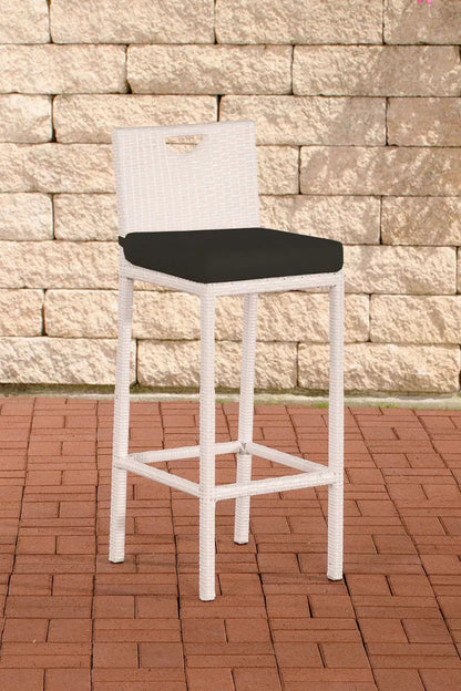 In And OutdoorMatch barkruk Brandyn - Antraciet - Met rugleuning - Ergonomisch - Set van 1 - Barstoelen - Keuken - Grijs - Zithoogte 75cm Barkrukken / hocker