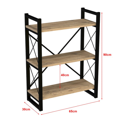 In En OutdoorMatch Boekenkast Jared - Boekenkast - Hout - 90x65x30 cm - Stijlvol Design Boekenkast