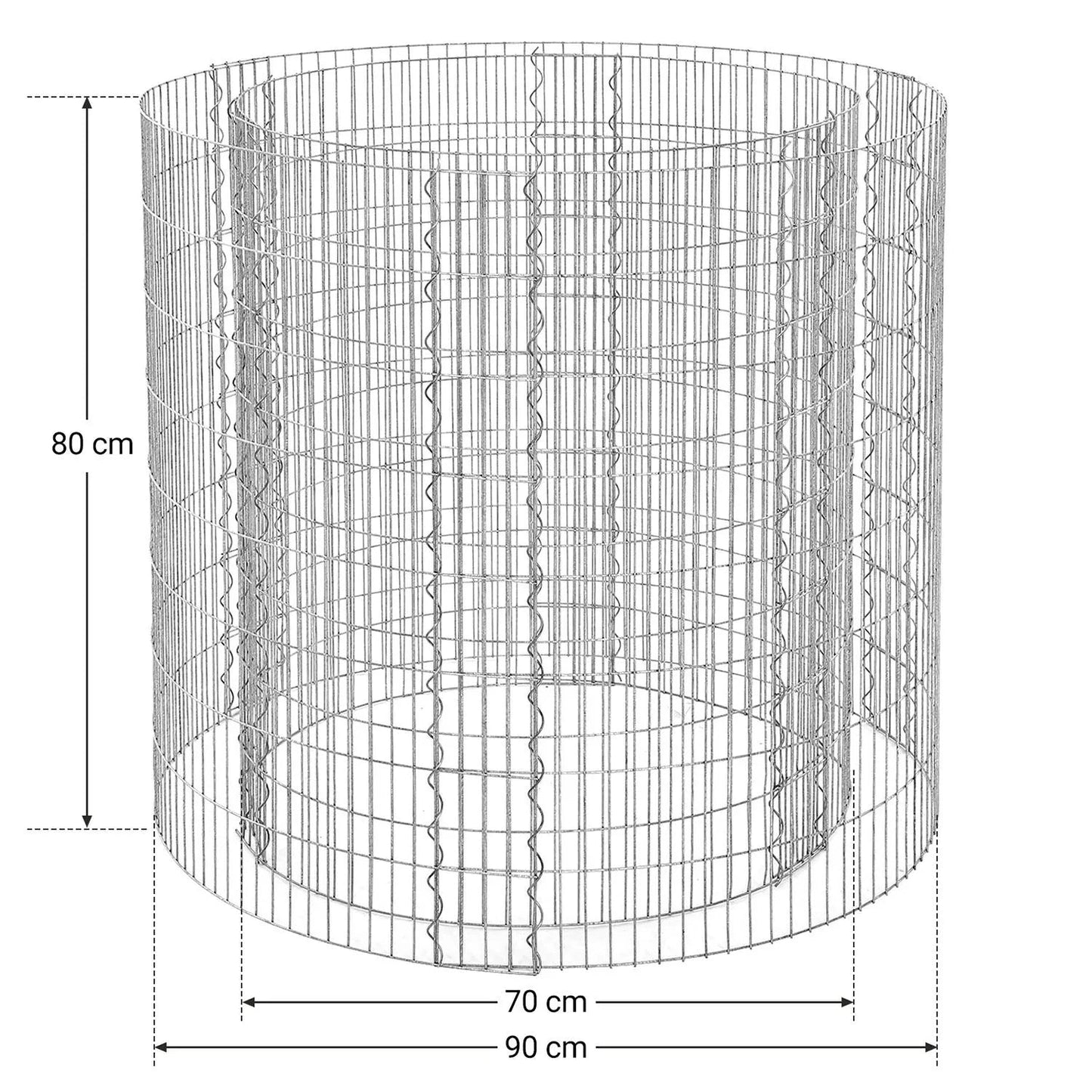 In En OutdoorMatch Dierenren Flexibel Alayna - Verstelbaar - Ren - Kippenren - Kattenren - Hondenbench - Zwart - 80x80x90cm Dierenkooi