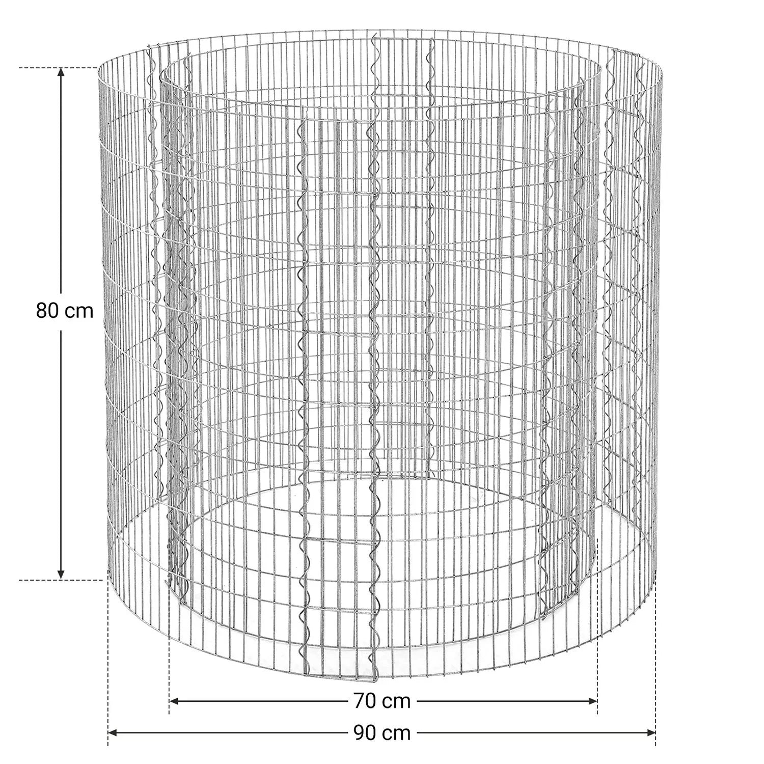 In En OutdoorMatch Dierenren Flexibel Alayna - Verstelbaar - Ren - Kippenren - Kattenren - Hondenbench - Zwart - 80x80x90cm Dierenkooi