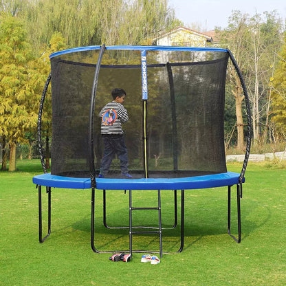 In En OutdoorMatch Trampoline Randafdekking blauw Lotte - 427cm - Beschermingspads - Veerbescherming Trampoline rand